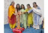 Prof Neelu Rohmetra, Prof Amisha Gupta and other faculty members inaugurating an FDP at The Business School, JU in Jammu.