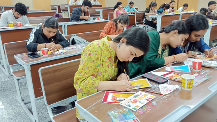 Participants at workshop-cum-competition on Basohli Paintings at IIT Jammu.