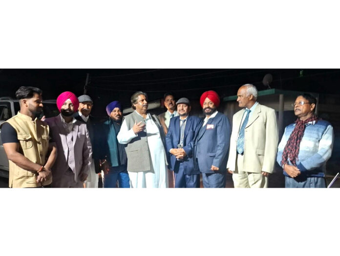 JKPCC working president, Raman Bhalla interacting with people at Saikalan in Jammu South.