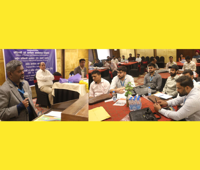 Dignitaries during a training programme organised by National Statistics Office in Jammu on Wednesday. —Excelsior/Rakesh Dignitaries during a training programme organised by National Statistics Office in Jammu on Wednesday. —Excelsior/Rakesh