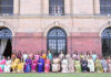 FICCI FLO members posing for a group photograph with President Droupadi Murmu at New Delhi.