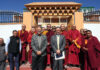 Lieutenant Governor of Ladakh with revered spiritual leaders after the meeting on Monday.