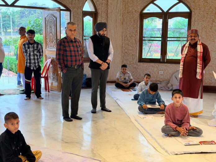 Director ACB Shakti Pathak and SDM Ghagwal KS Bali monitoring arrangements as students writing their entrance test at Ghagwal. Director ACB Shakti Pathak and SDM Ghagwal KS Bali monitoring arrangements as students writing their entrance test at Ghagwal.