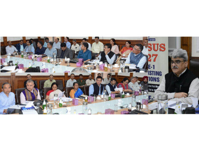 CS and officers during sensitisation session on Monday.