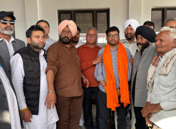 J&K Jatt Sabha leaders during meeting at R S Pura in Jammu.