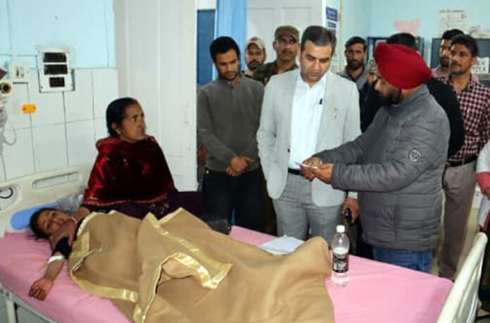 DC Ramban during visit to CHC Batote on Tuesday.