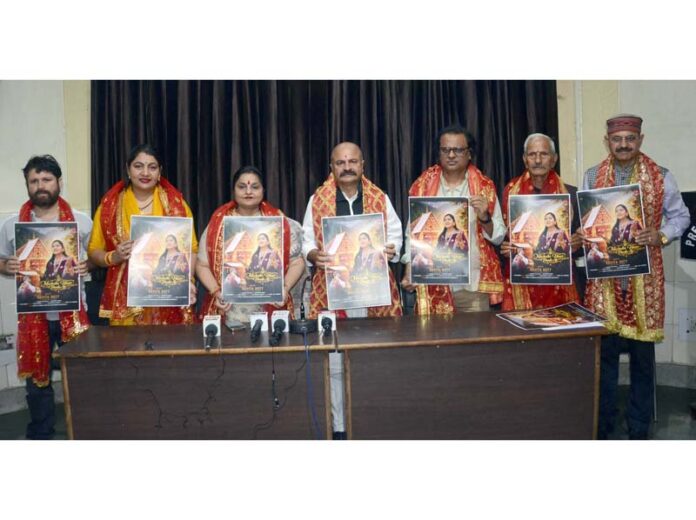BJP MLA, Yudhvir Sethi and former Minister, Priya Sethi releasing a Dogri Bhajan at Jammu on Sunday. BJP MLA, Yudhvir Sethi and former Minister, Priya Sethi releasing a Dogri Bhajan at Jammu on Sunday.
