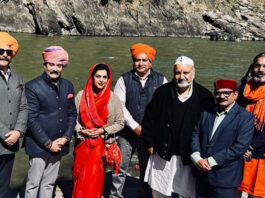 Trustee of the J&K Dharmarth Trust, Vikramaditya Singh during visit to the picturesque Karnah Valley.
