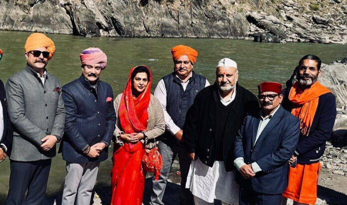 Trustee of the J&K Dharmarth Trust, Vikramaditya Singh during visit to the picturesque Karnah Valley. Trustee of the J&K Dharmarth Trust, Vikramaditya Singh during visit to the picturesque Karnah Valley.