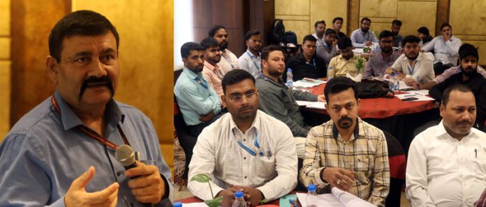 A senior NSO official addressing participants during a training camp at Jammu on Thursday. -Excelsior/Rakesh