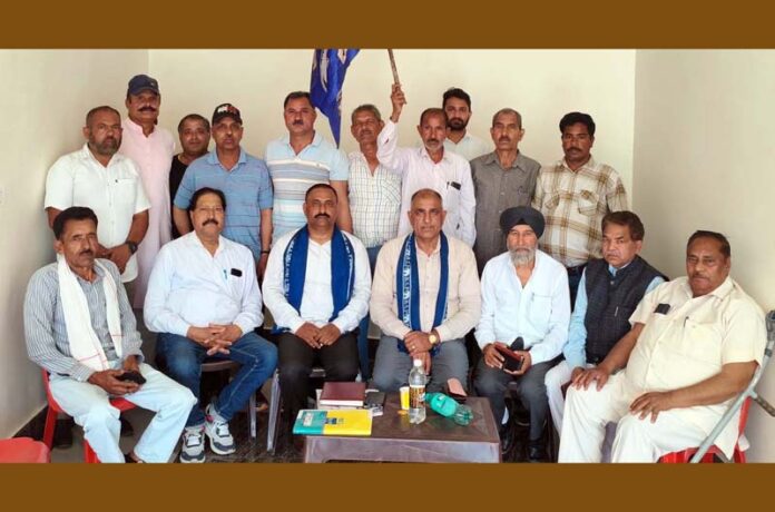 BSP leaders during a meeting in Jammu.