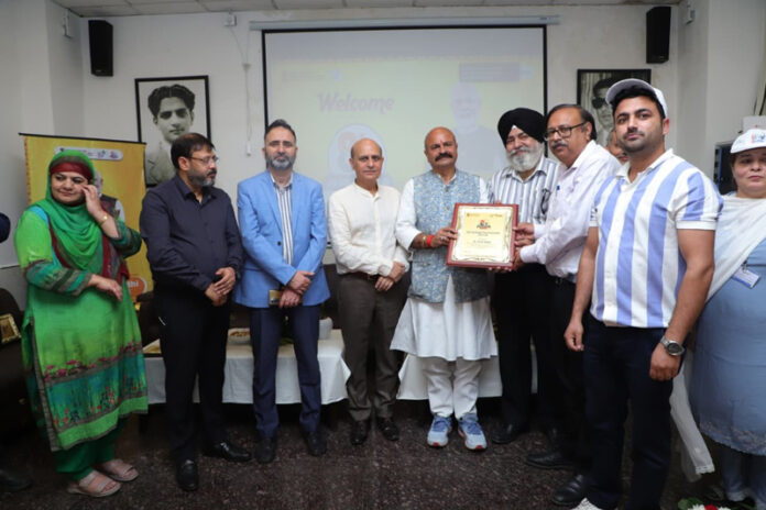 MLA East Yudhvir Sethi during celebration of Janaushadi Diwas at Jammu.