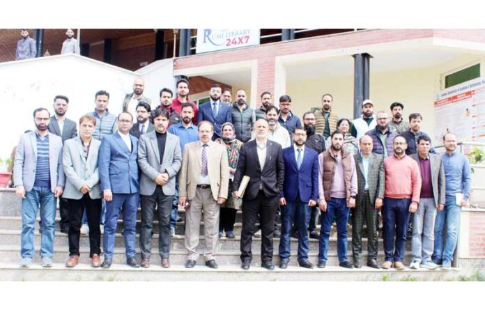 IUST Vice-Chancellor with participants of workshop.