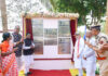 Union Minister for Home Affairs and Cooperation, Amit Shah at the 57th Raising Day ceremony of CISF, in Mundali, Odisha on Friday. (UNI)