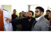 DC Srinagar during visit to newly constructed hostel for wards of ex-servicemen martyrs at Peerbagh on Monday.