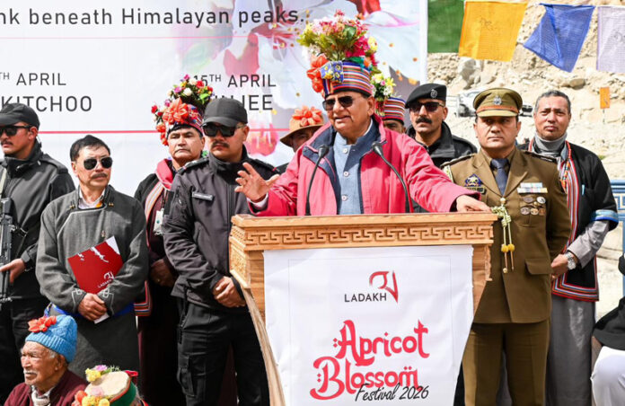 LG Vinai Kumar Saxena addressing during a function in Ladakh. LG Vinai Kumar Saxena addressing during a function in Ladakh.
