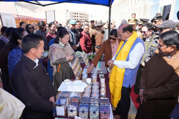 LG Vinai Kumar Saxena during his visit to the University of Ladakh campus at Taru. LG Vinai Kumar Saxena during his visit to the University of Ladakh campus at Taru.