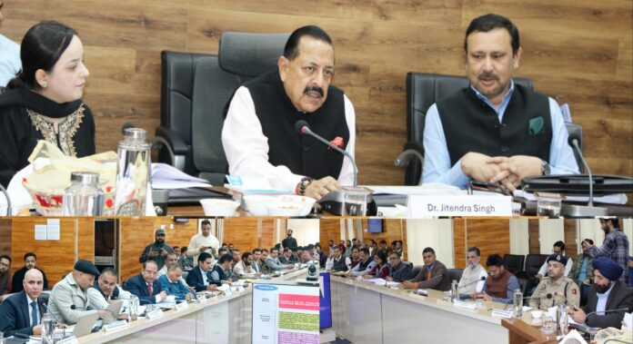 Dr. Jitendra Singh chairs DISHA meeting_ reviews development projects, pushes for timely execution-8
