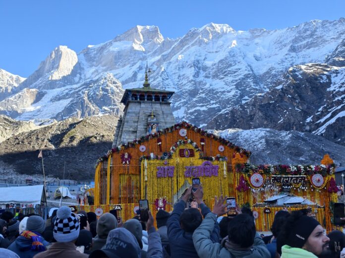 Kedarnath Dham Portals Open For Devotees Amid Chants; Uttarakhand CM Offers Prayers