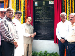 Union Minister Dr Jitendra Singh inaugurating a Selfie Point, depicting a Weather Radar, at India Meteorological Department (IMD) headquarters, at Lodhi Road, New Delhi on Wednesday.