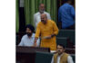 BJP MLA Yudhvir Sethi raising an issue in Assembly.