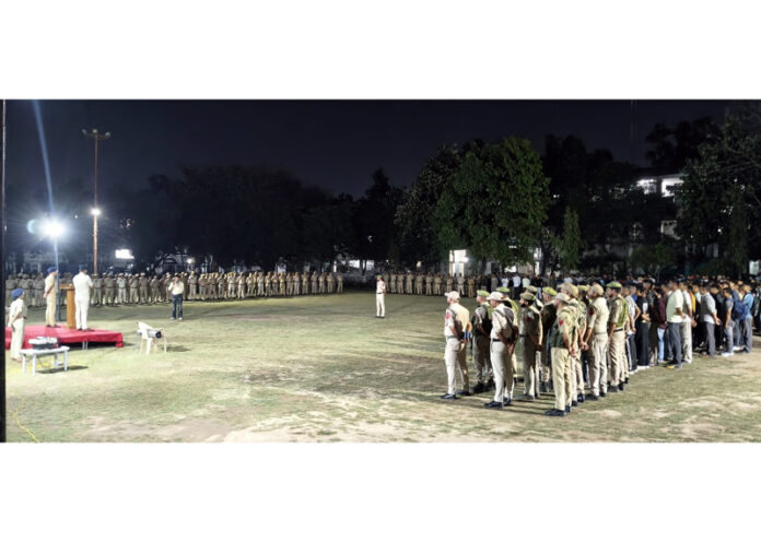 DIG JSK Range, Shridhar Patil, addressing the new recruits at DPL Jammu on Saturday.