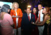 Union Minister Dr Jitendra Singh, as 'Chief Guest' flanked by Ambassador Mariea Gerards, during the celebration of Netherlands National Day, at the Dutch Embassy, Chanakyapuri, New Delhi.