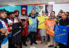 CM Omar Abdullah unveiling 2nd edition of Sher-i-Kashmir Cricket Tournament jerseys in Jammu.