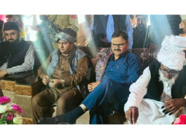 PHE & Forest Minister Javed Rana chairing outreach programme at Bassali in Rajouri.