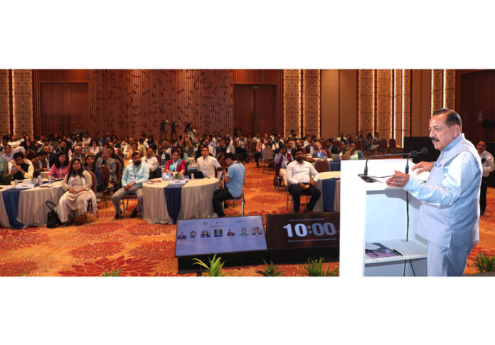 Union Minister Dr Jitendra Singh addressing the Inaugural Plenary of 