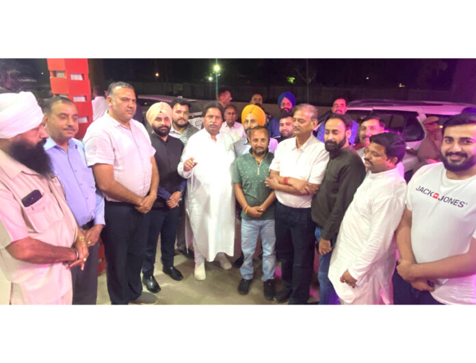 J&K Cong working president, Raman Bhalla during interaction with a delegation from Kunjwani in Jammu. J&K Cong working president, Raman Bhalla during interaction with a delegation from Kunjwani in Jammu.