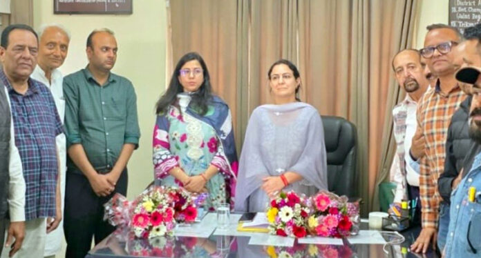 Newly appointed administrators of Sainik Colony Management assuming charge in Jammu.