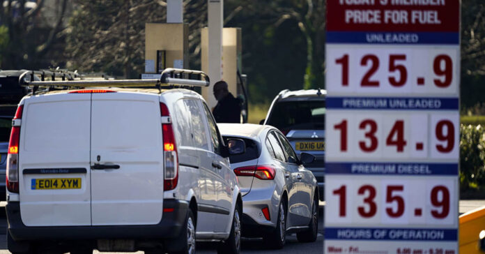 UK inflation rises in March as  prices at pump spike higher after Iran war