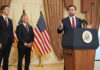 Talks With Iran Ended After 21 Hours Without Reaching Agreement, Says US Vice President Vance Vice President JD Vance, right, speaks during a news conference after meeting with representatives from Pakistan and Iran as Jared Kushner, left, and Steve Witkoff, Special Envoy for Peace Missions listen, on April 12, 2026, in Islamabad, Pakistan
