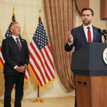 Talks With Iran Ended After 21 Hours Without Reaching Agreement, Says US Vice President Vance Vice President JD Vance, right, speaks during a news conference after meeting with representatives from Pakistan and Iran as Jared Kushner, left, and Steve Witkoff, Special Envoy for Peace Missions listen, on April 12, 2026, in Islamabad, Pakistan