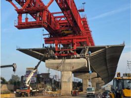 Work in progress on Expressway near Ghagwal in district Samba.