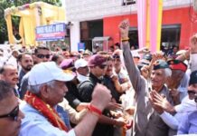 LG Manoj Sinha during padyatra in Kathua on Monday.