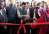 Union Minister Mansukh Mandaviya inaugurating ESIC hospital in Ompora, Budgam. —Excelsior/Shakeel