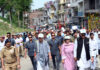 LG Manoj Sinha leading padyatra in Samba on Saturday..