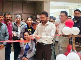 CEO of SMVD Shrine Board inaugurating hostel mess facility for athletes at Sports Complex.