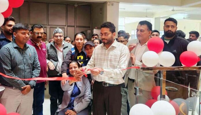 CEO of SMVD Shrine Board inaugurating hostel mess facility for athletes at Sports Complex.