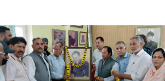 NC leaders paying tributes to senior NC leader, Late Bodh Raj Bali on his 24th death anniversary.