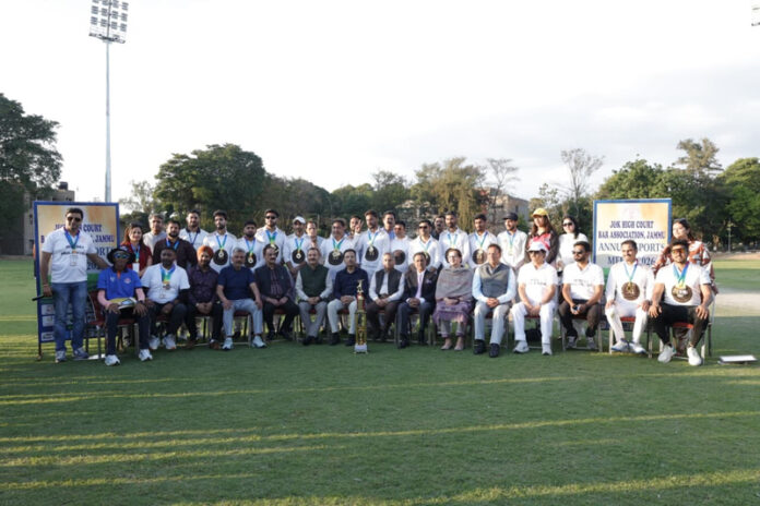 Dignitaries posing along with teams during closing ceremony of the tournament. Dignitaries posing along with teams during closing ceremony of the tournament.
