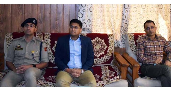 DC Reasi Abhishek interacting with locals at Ransoo on Thursday. DC Reasi Abhishek interacting with locals at Ransoo on Thursday.