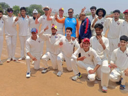 U-17 J&K cricket team posing for a group photograph.