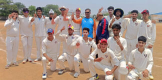 U-17 J&K cricket team posing for a group photograph.