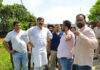 MLA Arvind Gupta during his visit to Ranjeetpur Panchayat in Jammu.