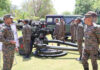 Northern Army Commander, Lt Gen Pratik Sharma, interacting with troops at Alwar Military Station.