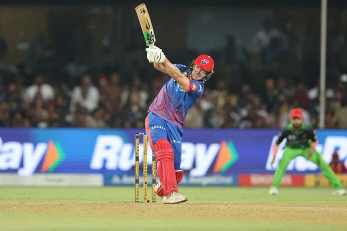 David Miller playing a shot during match against RCB in Bengaluru on Saturday.