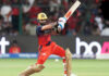 Virat Kohli playing a shot during his inning of 81 runs against Gujarat Titans on Friday.